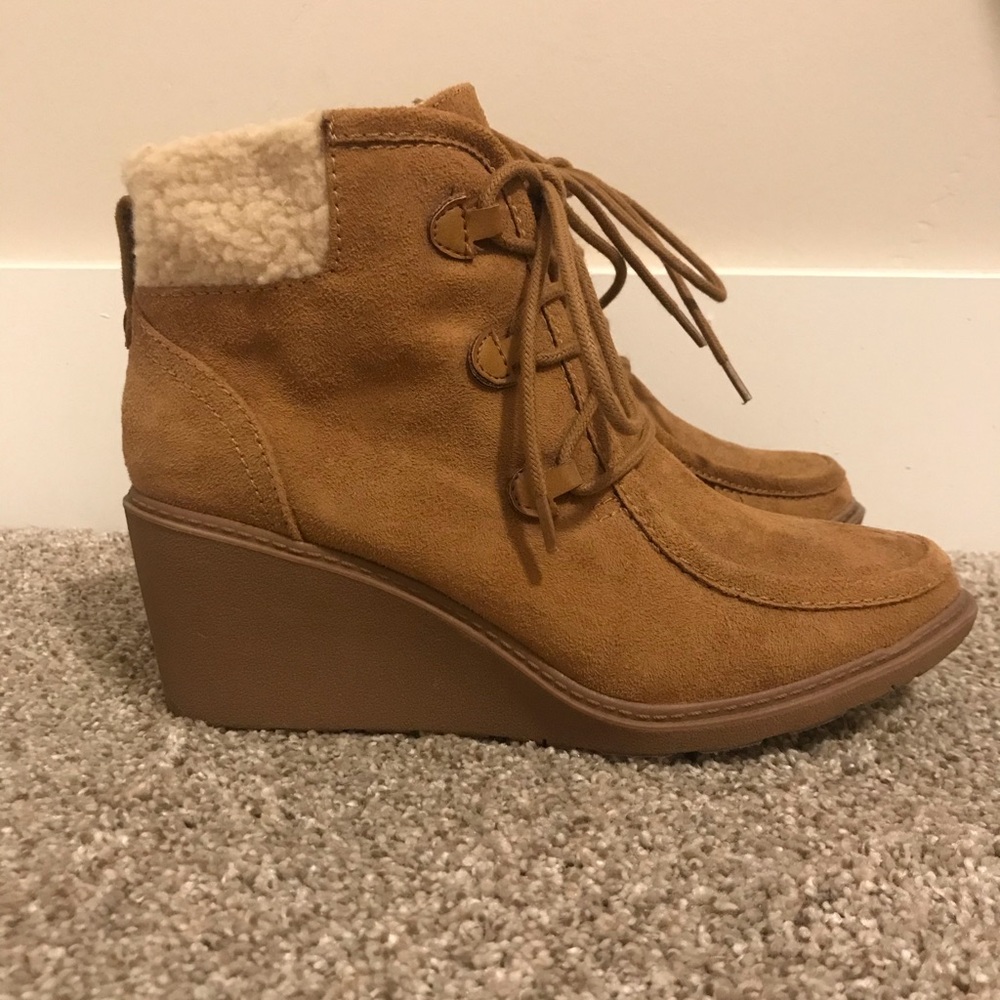 Suede & Shearling booties